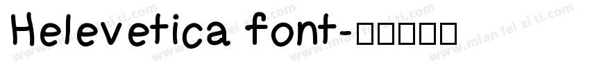 Helevetica font字体转换